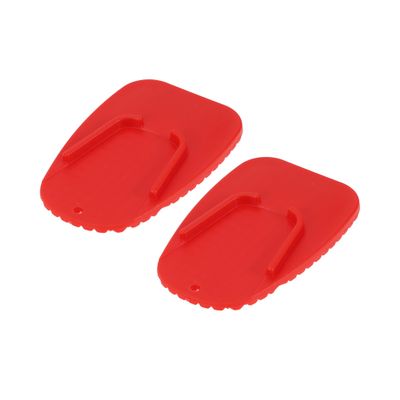 REPAIROCK Universal Motorcycle Kickstand Pad for Hot Pavement Soft Ground and Outdoor Parking 3.54"x2.36" Motorcycle Support Plate Red 2 Pcs