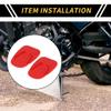 REPAIROCK Universal Motorcycle Kickstand Pad for Hot Pavement Soft Ground and Outdoor Parking 3.54"x2.36" Motorcycle Support Plate Red 2 Pcs view 2