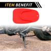 REPAIROCK Universal Motorcycle Kickstand Pad for Hot Pavement Soft Ground and Outdoor Parking 3.54"x2.36" Motorcycle Support Plate Red 2 Pcs view 3