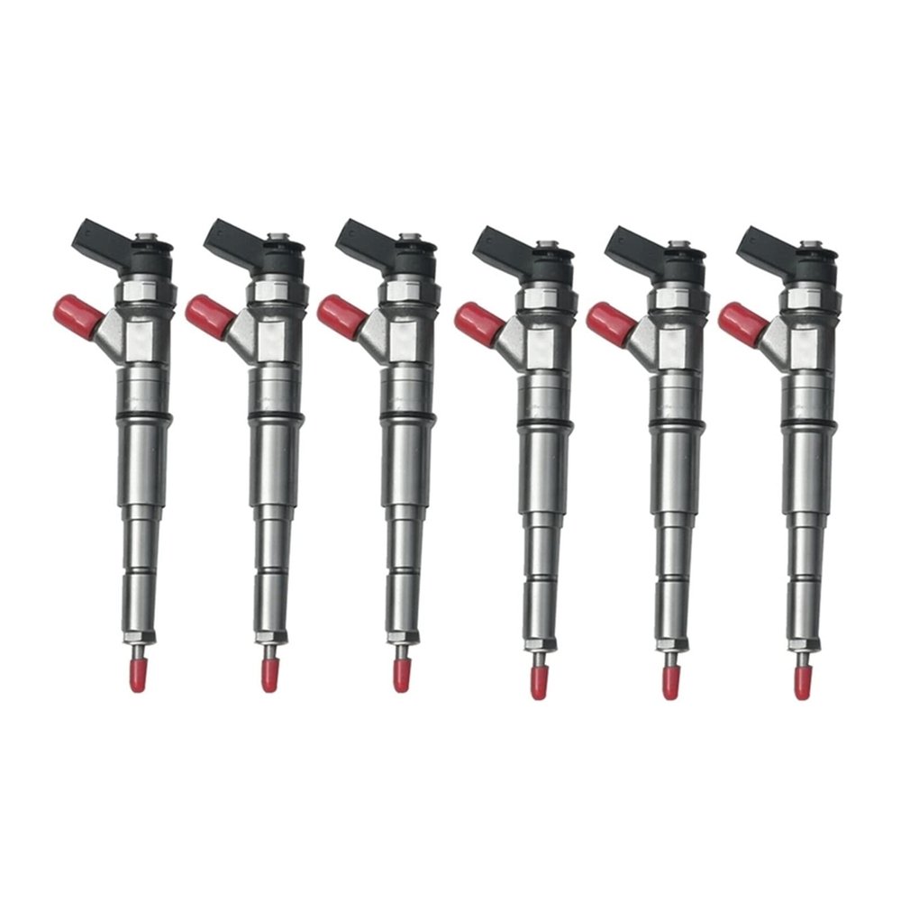 6PCS Crdi-Diesel Fuel Injector 0445110131 13537789661 Compatible With BMW 3 5 7 Series E46 E60 E65 E53 330D 530D 730D X5 3.0D