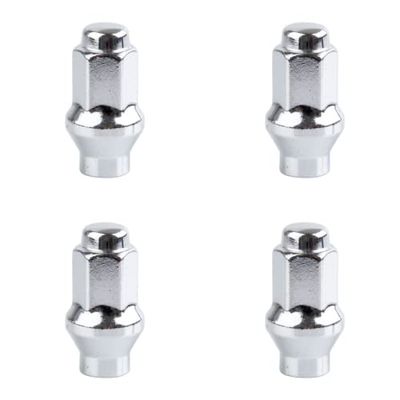 TUSK (4 Pack) Extended Shaft Tapered Lug Nut 10mm x 1.25mm Thread Pitch w/14mm Head Chrome for Arctic Cat 550 TRV H1 EFI 2009-2010