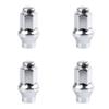 TUSK (4 Pack) Extended Shaft Tapered Lug Nut 10mm x 1.25mm Thread Pitch w/14mm Head Chrome for Arctic Cat 550 TRV H1 EFI 2009-2010 view 1