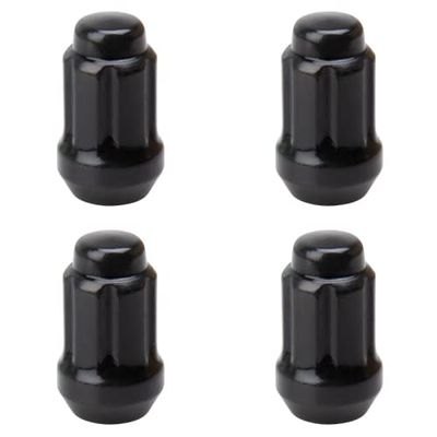 TUSK (4 Pack) Tapered Spline Drive Lug Nut 12mm x 1.50mm Thread Pitch Black for Honda Talon 1000RS 2023