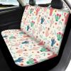 Pinupub Floral Cactus Car Seat Covers Full Set Comfy Graphic Print Automotive Front Rear Seat Protector for SUV Truck Vans Car Interior Accessories Easy to Install view 3