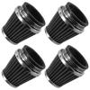 Unifizz 50mm Cold Air Intake Filter, Universal Turbo Vent Breather Filter for Motorcycle Engine Crankcase Air Vent Valve Covers, Reusable Washable Black Air Filters - 4Pcs view 1