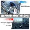 Couslcd Windshield Cleaner Tool - Portable Car Interior Window Cleaning Kit with Extendable Handle, 4 Microfiber Towel Pads, Auto Glass Wiper for Windshield, Universal for RV, SUV, Truck (Blue) view 3