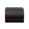 ZYLHDD Car Trunk Organizer Box for Honda Accord 2023 2024,Luxury Waterproof PU Multipurpose Collapsible Storage Box & Foldable Luggage Camping Picnic Suitcase,M-Black Red view 1