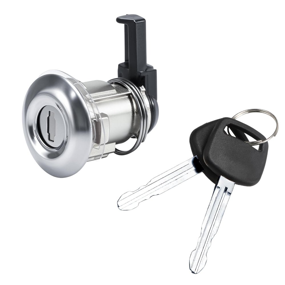 FUSCH Fuel Door Lock Cylinder W/ 2 Keys Set Compatible with 1995-2004 Toyota Tacoma 2000-2003 Tundra Gas Fuel Filler Lid Cylinder Lock Replace # : 69058-35140