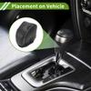 HOPESPANNER Gear Shift Knob Cover for Lexus NX250 2022-2023 Anti-Slip Black Carbon Fiber Grey Stick Shifting Handle Protector Faux Leather 1 Pc view 3