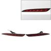 CNxinn10 Rear Bumper Reflector Light Dynamic Turn Signal Light Brake Tail Fog Lamp for Tesla Model 3 2017 2018 2019 2020 2021 2022, Red Lens view 2