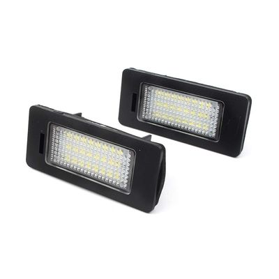 Rbanna1 1 Pair 12V LED Car Exterior License Plate Tag Lights Rear Car Number Plate Frame Lamps Waterproof Rainproof for Audi A4/S4 B8 (8K) Sedan & Avant 2008-2015
