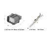 automotive wire connectors 8 Pin 6181-0075 OBD Dsitributor Connector Fit Compatible A/F Ratio Transducer Ignition Module Transmission Car maintenance(8p male,1 set) view 2