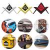 Montesy Freemason Masonic Car Emblems Decal Sticker Strong Adhesive for Automotive Truck Motorcycle Car Bikes Easy Installation view 2