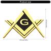 Montesy Freemason Masonic Car Emblems Decal Sticker Strong Adhesive for Automotive Truck Motorcycle Car Bikes Easy Installation view 4