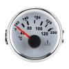 52mm/2in Marine Engine Water Temperature Gauge 40-120 Temp Meter for Boat RVBlack Dial Silver Cover, Multifunctional Accessory for Home Use (White Dial Silver Bezel) view 1