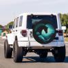 Foruidea Heart-Shaped Horse Spare Tire Cover Dust-Proof Wheel Tire Cover Fit Trailer, RV, SUV and Many Vehicle 14 Inch view 3