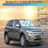 Windshield Sun Shade for Ford Edge 2007 2008 2009 2010 2011 2012 2013 2014, Front Window Shade Sun Visor Protector for Ford Edge Accessories Foldable Sunshade Blocks UV Rays Keeps Your Car Cooler view 4