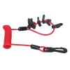 Outboard Engine Stop Lanyard Spring Wire PU Switch for Tohatsu Mercruiser 7 Keys Design view 1