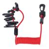 Outboard Engine Stop Lanyard Spring Wire PU Switch for Tohatsu Mercruiser 7 Keys Design view 3