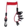 Outboard Engine Stop Lanyard Spring Wire PU Switch for Tohatsu Mercruiser 7 Keys Design view 4