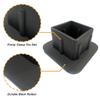 Tnomchey Paw Print Trailer Hitch Cover for 2 inch Receivers I Love with Black Heart Dog Footprint with Claws and Dog Rubber Tube Trailer Hitch Plug for Cars Trucks Accessories view 2