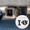 Tnomchey Paw Print Trailer Hitch Cover for 2 inch Receivers I Love with Black Heart Dog Footprint with Claws and Dog Rubber Tube Trailer Hitch Plug for Cars Trucks Accessories view 3