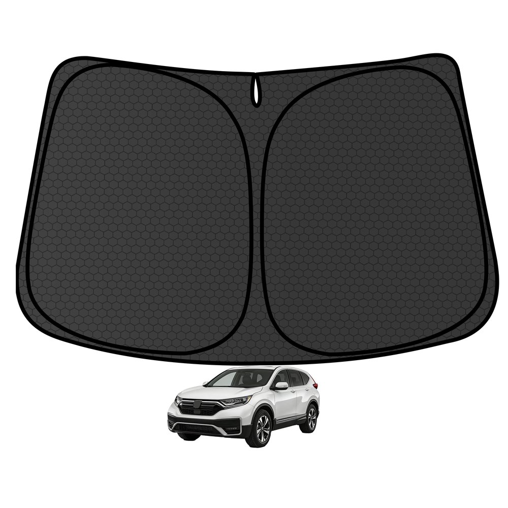 CRV Customized Windshield Sun Shade for 2017 2018 2019 2020 2021 2022 CRV Front Window Sunshade Visor Protector Foldable Blocks UV Rays Keep Car Cooler Accessories