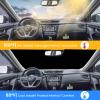 Foldable Sun Shade WODSTA Full Coverage Windshield Sunshade Compatible with Nissan Rogue 2014-2020 4-Layer Thickened Windows Visor 240T Polyester Windshield Sun Shade view 2