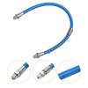 HARFINGTON 2Pcs Grease Gun Hose 15.7" 10000 PSI Spring Flex High Pressure Quick Release Grease Replacement with Coupler 1/8" NPT Threads for Grease Gun, Blue view 4