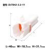 DEVFGTQA 1/5/10/20Sets 4 Pin MT090 Sealed Motorcycle Connector Housing Automotive Black White Wiring Plug 6180-4771 6188-0004(MALE,1 SETS_4P) view 2