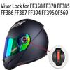 ZQIYDYP Motorcycle Helmet Visor Lock Compatible With FF386/ FF358/ FF385/ FF370/ FF394/ FF387/ FF396/ OF569 (Right) view 3