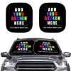 HUISEFOR Custom Design Windshield Sun Shade 2 Pack Photo Design Car Windshield Sunshade for Most Vehicle Foldable Automotive Sunvisor Protector Summer Essential Gift for Friends view 1