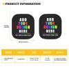 HUISEFOR Custom Design Windshield Sun Shade 2 Pack Photo Design Car Windshield Sunshade for Most Vehicle Foldable Automotive Sunvisor Protector Summer Essential Gift for Friends view 3