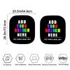 HUISEFOR Custom Design Windshield Sun Shade 2 Pack Photo Design Car Windshield Sunshade for Most Vehicle Foldable Automotive Sunvisor Protector Summer Essential Gift for Friends view 4
