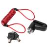 Motorcycle Brake Lock, Motorcycle Wheel Lock Black Anti Theft Disc Brake Lock with Reminder Cable Escooter Accessories for M365 Electric Scooter view 1