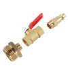 FSFY 1 Pc 1/4 Inch Male Quick Connecting Plug Winterize Blowout Adapter With Storage Bag Brass view 1