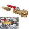 FSFY 1 Pc 1/4 Inch Male Quick Connecting Plug Winterize Blowout Adapter With Storage Bag Brass view 2