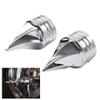 GZYF CNxinn10 1 Pair Front Axle Nut Covers Axle Blocks Drive Train Parts Aluminum Chrome for Harley Dyna 2004-2007 and for Touring 2000-2007 view 1