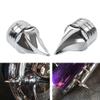 GZYF CNxinn10 1 Pair Front Axle Nut Covers Axle Blocks Drive Train Parts Aluminum Chrome for Harley Dyna 2004-2007 and for Touring 2000-2007 view 2