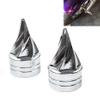 GZYF CNxinn10 1 Pair Front Axle Nut Covers Axle Blocks Drive Train Parts Aluminum Chrome for Harley Dyna 2004-2007 and for Touring 2000-2007 view 4