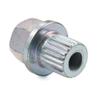 Bacar Wheel Lock Nut Removal Key Bolt Adapter Lugnut Socket Tool 22-Teeth Sliver Metal for BMW 1 3 5 6 7 Series view 1