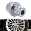 Bacar Wheel Lock Nut Removal Key Bolt Adapter Lugnut Socket Tool 22-Teeth Sliver Metal for BMW 1 3 5 6 7 Series view 4