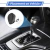 VekAuto 1 Pcs Gear Shift Knob Cover for Kia Soul 2012-2013 Anti-Slip Faux Leather Black Grey Stick Shifting Handle Protector view 3