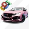 AD Chrome Delete Tape Stripe | Vinyl Film Car Wrap Custom Stripes | Matte Pink Metallic | 520-M | 36" x 25ft | Instawraps Heat Resistance Pro Wrapping Glove - Included view 1