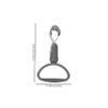 FOMIYES Car Handle for Vehicle Lightweight Assist Handle for Elderly Semicircle Design for Trash Cans Decorative Easy to Install Use view 2