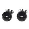Rbanna1 Motorcycle Crash Bar Highway Foot Peg Mount Bracket For 1 1/4inch 32mm Guard/Tube Universal for Harley Black view 1