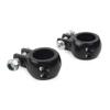 Rbanna1 Motorcycle Crash Bar Highway Foot Peg Mount Bracket For 1 1/4inch 32mm Guard/Tube Universal for Harley Black view 3