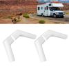 Aqur2020 RV Rain Gutter Spouts, Efficient Water Drainage Solution for RV Roofs, Tents, Greenhouses. Left and Right Set for Easy Installation with Plastic Material view 4