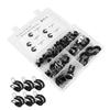 QUMIIRITY 47pcs Rubber Lined R-clamp Hose Clip Durable and Flexible Pipe Clamps for Secure Hose and Cable Management for Indoor and Outdoor Use view 1