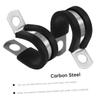 QUMIIRITY 47pcs Rubber Lined R-clamp Hose Clip Durable and Flexible Pipe Clamps for Secure Hose and Cable Management for Indoor and Outdoor Use view 3
